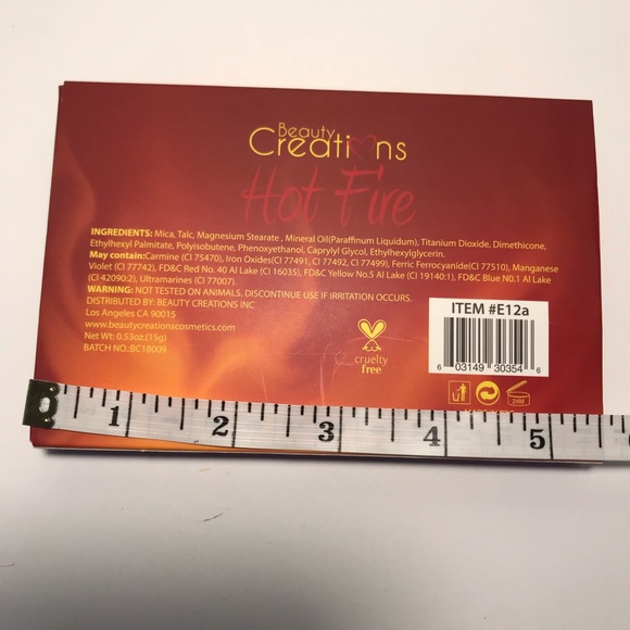 BEAUTY CREATIONS HOT FIRE EYE SHADOW PALETTE. - Picture 5 of 7